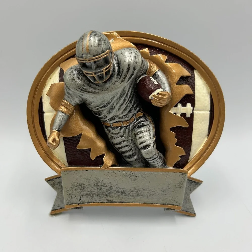 2010 3D Football Burst Trophy Award Wall Plaque RF-501 Resin 6